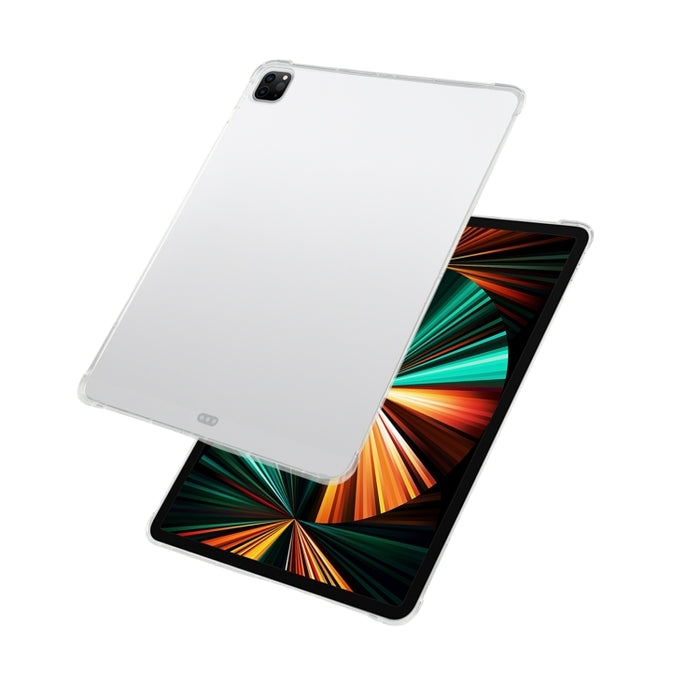 Para iPad Pro 12,9 2022/2021 Airbag de cuatro esquinas funda protectora transparente anticaída para tableta con ranura para bolígrafo