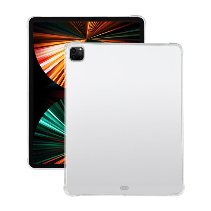 Para iPad Pro 12,9 2022/2021 Airbag de cuatro esquinas funda protectora transparente anticaída para tableta con ranura para bolígrafo