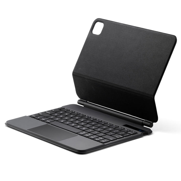 P109 Pro Funda de cuero para tableta con teclado Bluetooth desmontable ultradelgado con panel táctil y retroiluminación blanca para iPad Pro de 11 pulgadas 2021/2020/2018 y iPad Air 2020 10.9