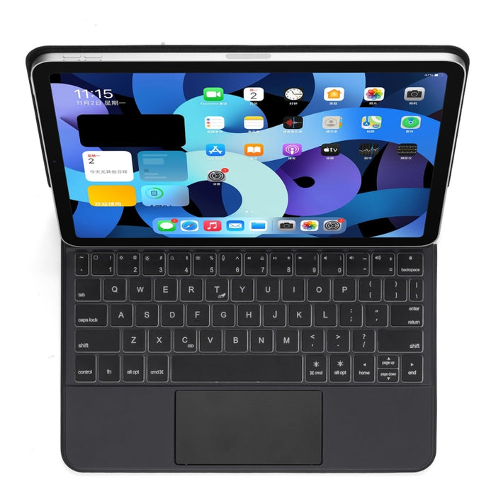 P109 Pro Funda de cuero para tableta con teclado Bluetooth desmontable ultradelgado con panel táctil y retroiluminación blanca para iPad Pro de 11 pulgadas 2021/2020/2018 y iPad Air 2020 10.9