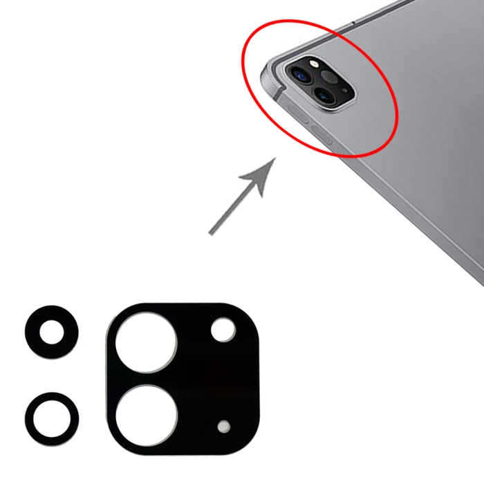 1 juego de lentes de cámara trasera para iPad Pro de 12,9 pulgadas 2021 (5.a generación) A2379 A2461 A2462, For iPad Pro 12.9 inch 2021