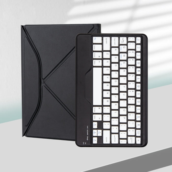 Funda de cuero para tableta con teclado Bluetooth y ranura para bolígrafo Z102B para iPad 10,2 2021/2020/2019