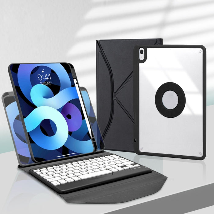 Funda de cuero para tableta con teclado Bluetooth y ranura para bolígrafo Z102B para iPad 10,2 2021/2020/2019
