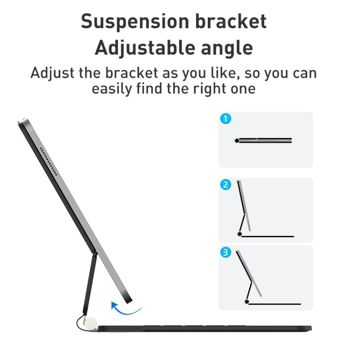 Funda de cuero con teclado Bluetooth suspendido mágico T89 para iPad Pro 11 2022 / 2021 / 2020 / 2018