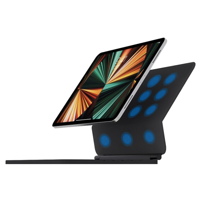 Funda de cuero con teclado Bluetooth suspendido mágico T89 para iPad Pro 11 2022 / 2021 / 2020 / 2018