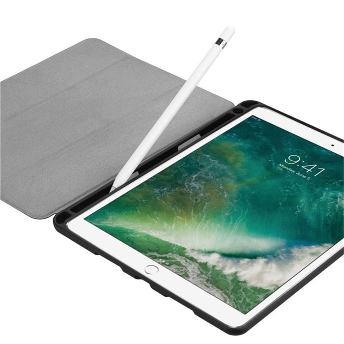 Funda de cuero con tapa horizontal Custer Texture para iPad Pro de 10,5 pulgadas / iPad Air (2019), con soporte plegable triple y ranura para bolígrafo