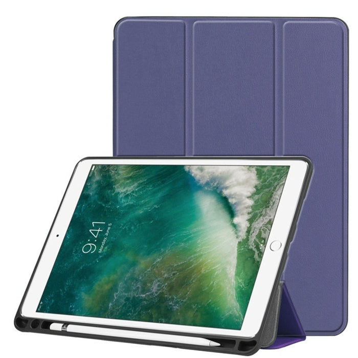 Funda de cuero con tapa horizontal Custer Texture para iPad Pro de 10,5 pulgadas / iPad Air (2019), con soporte plegable triple y ranura para bolígrafo