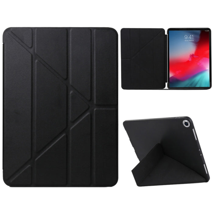 Millet Texture PU + Funda de cuero de cobertura total con gel de sílice para iPad Air (2019) / iPad Pro de 10,5 pulgadas, con soporte plegable múltiple