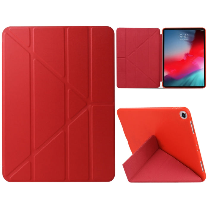 Millet Texture PU + Funda de cuero de cobertura total con gel de sílice para iPad Air (2019) / iPad Pro de 10,5 pulgadas, con soporte plegable múltiple