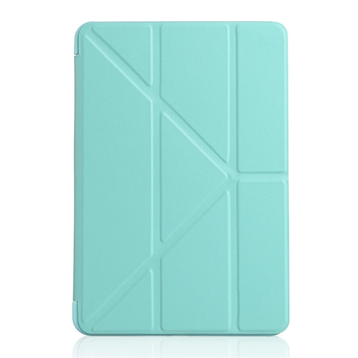 Funda de cuero de cobertura total de gel de silicona Millet Texture PU+ para iPad Mini 2019, con soporte plegable múltiple