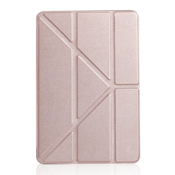 Funda de cuero de cobertura total de gel de silicona Millet Texture PU+ para iPad Mini 2019, con soporte plegable múltiple