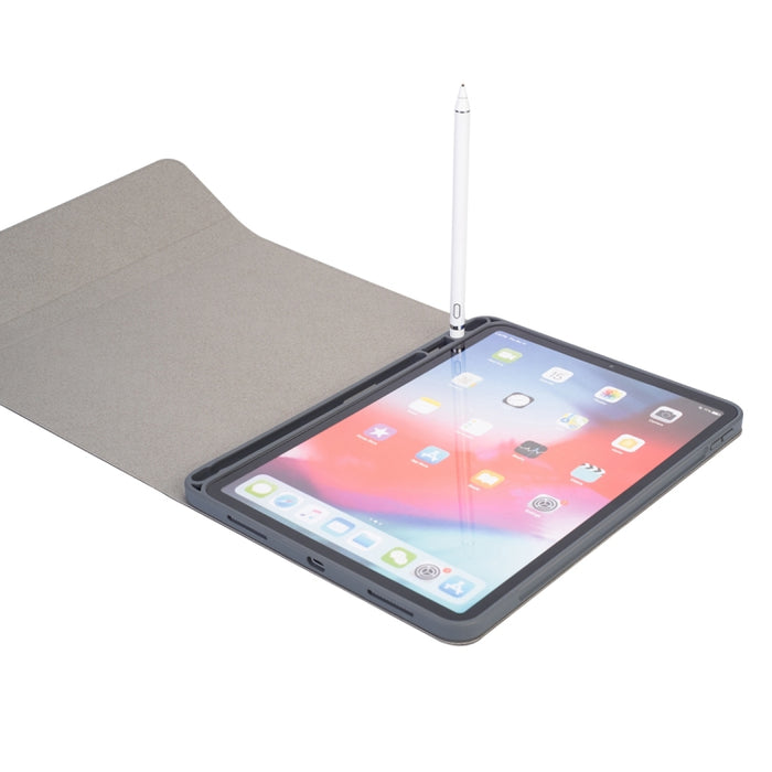RK11 para iPad Pro 11 pulgadas textura de seda teclado Bluetooth desmontable Funda de cuero para tableta con ranura para bolígrafo y función de soporte