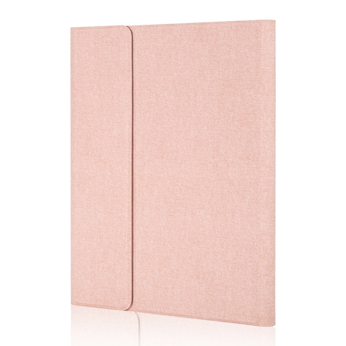 RK508 Para iPad Air 2 y Air 1 / Pro de 9,7 pulgadas y iPad 2017 y iPad 2018 Textura de seda Funda de cuero para tableta con teclado Bluetooth de plástico desmontable con función de soporte y ranura para bolígrafo