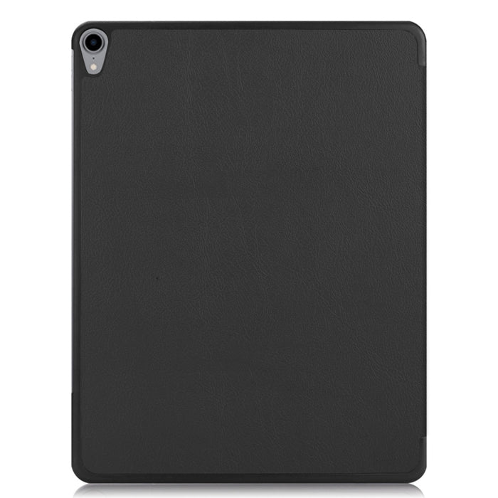 Funda de cuero PU con tapa horizontal Custer Texture para iPad Pro de 12,9 pulgadas (2018), con soporte plegable triple y función de suspensión / activación