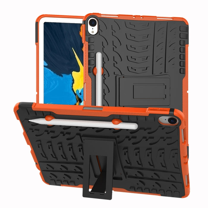 Funda a prueba de golpes con textura de neumáticos TPU+PC para iPad Pro de 11 pulgadas (2018), con soporte y ranura para bolígrafo