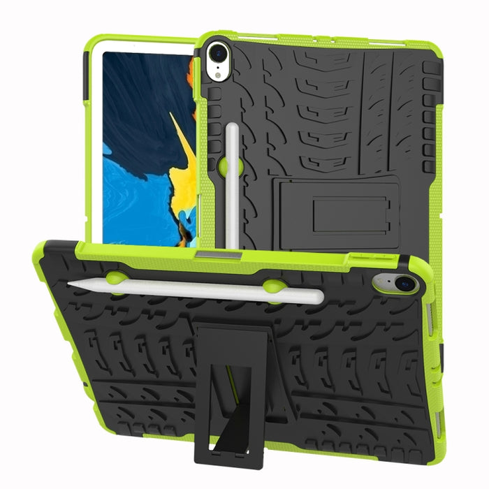 Funda a prueba de golpes con textura de neumáticos TPU+PC para iPad Pro de 11 pulgadas (2018), con soporte y ranura para bolígrafo
