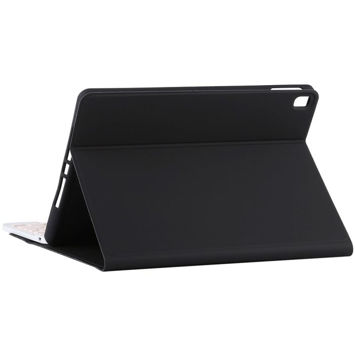 TG11B Teclado rosa Bluetooth desmontable + Funda de cuero de microfibra para tableta para iPad Pro de 11 pulgadas (2020), con ranura para bolígrafo y soporte