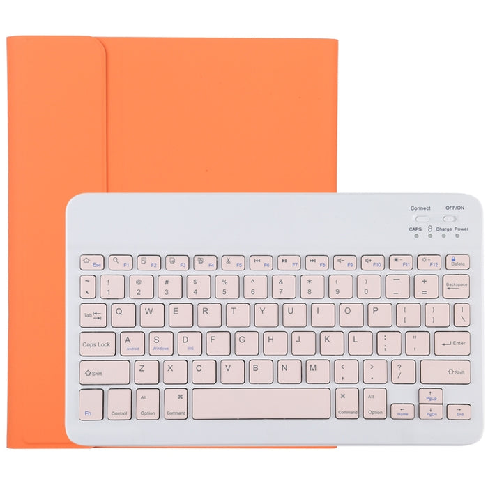 TG11B Teclado rosa Bluetooth desmontable + Funda de cuero de microfibra para tableta para iPad Pro de 11 pulgadas (2020), con ranura para bolígrafo y soporte