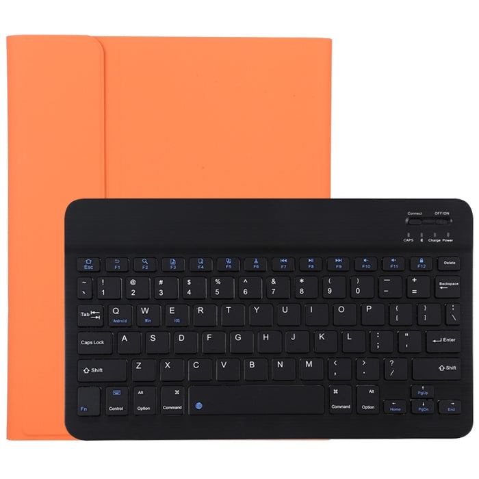 TG11B Teclado negro Bluetooth desmontable + Funda de cuero de microfibra para tableta para iPad Pro de 11 pulgadas (2020), con ranura para bolígrafo y soporte
