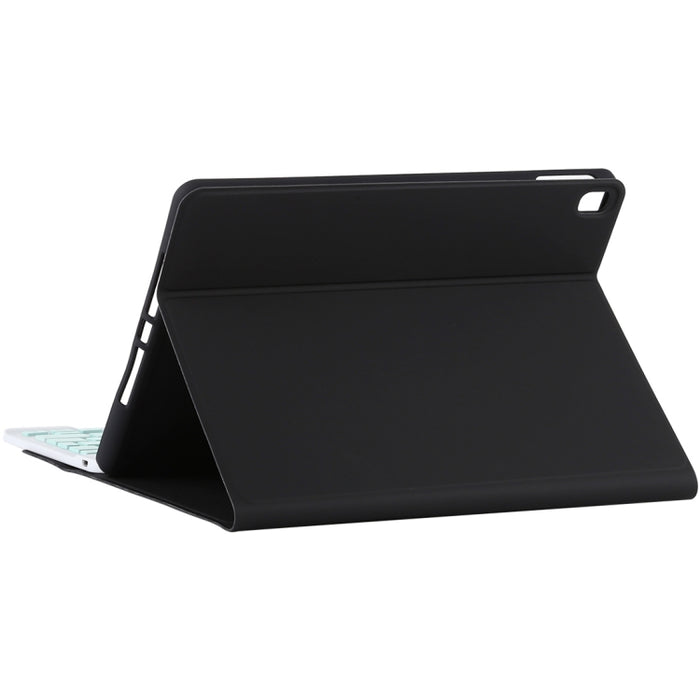 TG11B Teclado verde Bluetooth desmontable + Funda de cuero de microfibra para tableta para iPad Pro de 11 pulgadas (2020), con ranura para bolígrafo y soporte