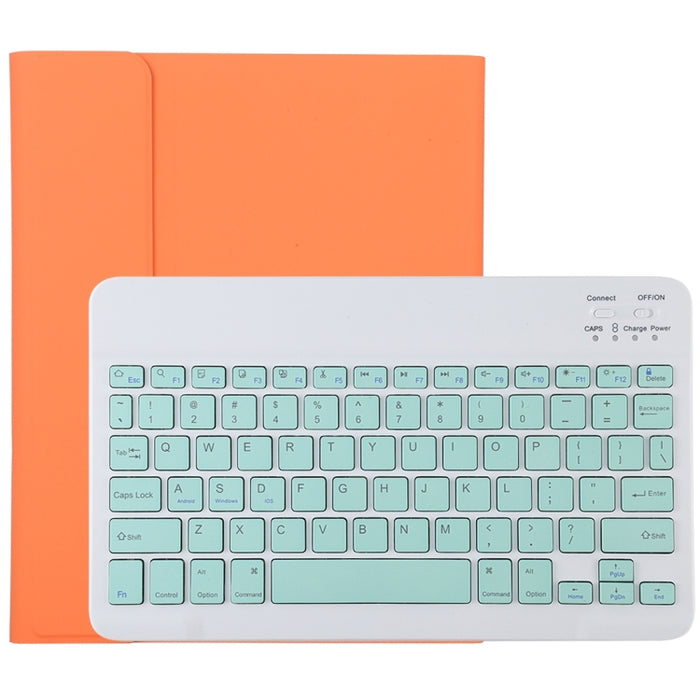 TG11B Teclado verde Bluetooth desmontable + Funda de cuero de microfibra para tableta para iPad Pro de 11 pulgadas (2020), con ranura para bolígrafo y soporte