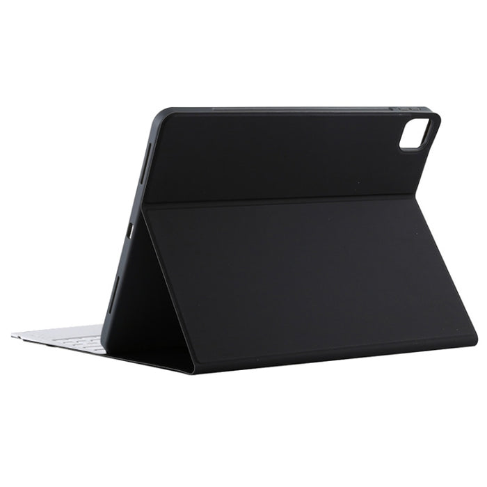 T129 Funda para tableta de cuero de microfibra con teclado blanco Bluetooth desmontable para iPad Pro de 12,9 pulgadas (2020), con soporte