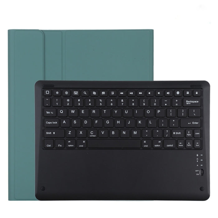 T129 Funda para tableta de cuero de microfibra con teclado negro Bluetooth desmontable para iPad Pro de 12,9 pulgadas (2020), con soporte