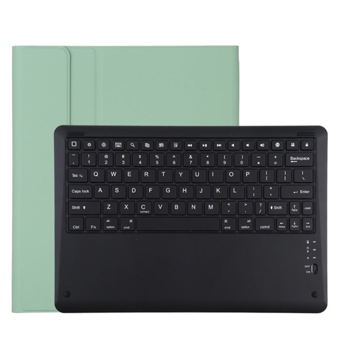 T129 Funda para tableta de cuero de microfibra con teclado negro Bluetooth desmontable para iPad Pro de 12,9 pulgadas (2020), con soporte
