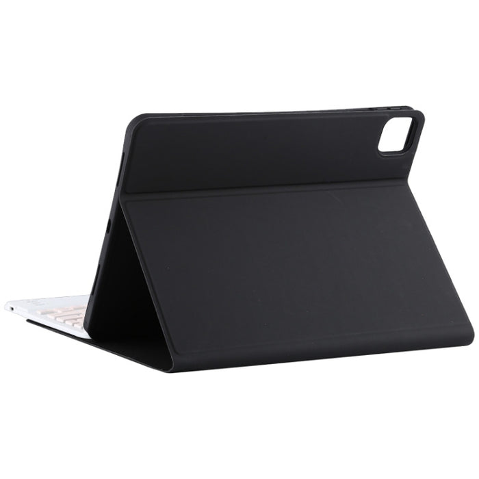 TG11BC Funda para tableta de cuero de microfibra con teclado rosa Bluetooth desmontable para iPad Pro de 11 pulgadas (2020), con panel táctil, ranura para bolígrafo y soporte