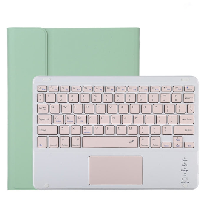 TG11BC Funda para tableta de cuero de microfibra con teclado rosa Bluetooth desmontable para iPad Pro de 11 pulgadas (2020), con panel táctil, ranura para bolígrafo y soporte