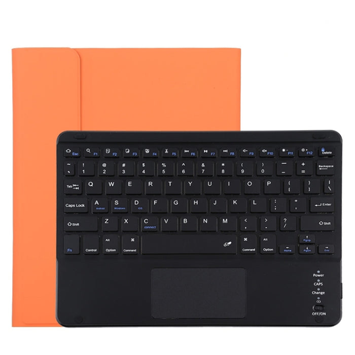 TG11BC Funda para tableta de cuero de microfibra con teclado negro Bluetooth desmontable para iPad Pro de 11 pulgadas (2020), con panel táctil, ranura para lápiz y soporte