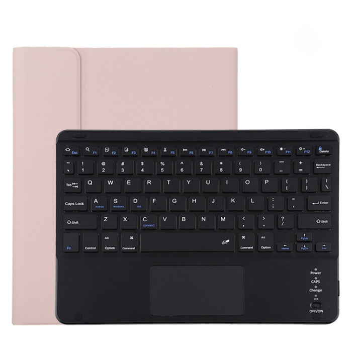 TG11BC Funda para tableta de cuero de microfibra con teclado negro Bluetooth desmontable para iPad Pro de 11 pulgadas (2020), con panel táctil, ranura para lápiz y soporte