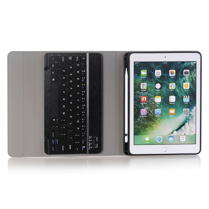 A102B para iPad 10,2 pulgadas 2019 Funda de cuero para tableta con teclado Bluetooth desmontable ultrafina con soporte y función de ranura para bolígrafo