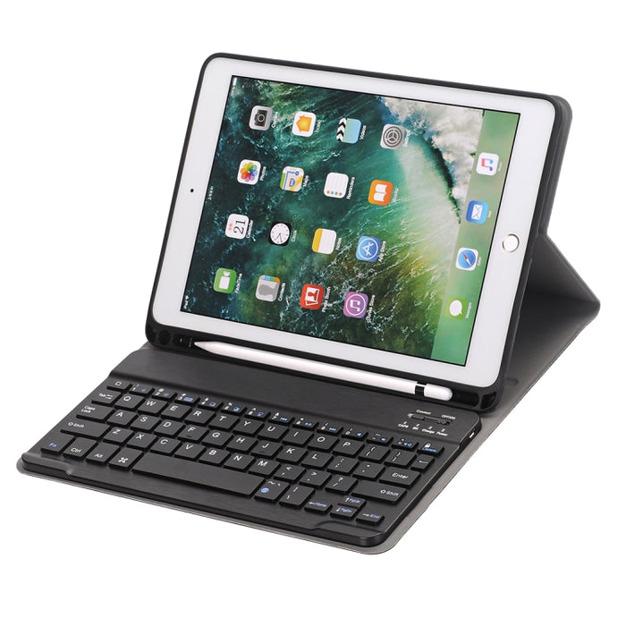 A102B para iPad 10,2 pulgadas 2019 Funda de cuero para tableta con teclado Bluetooth desmontable ultrafina con soporte y función de ranura para bolígrafo