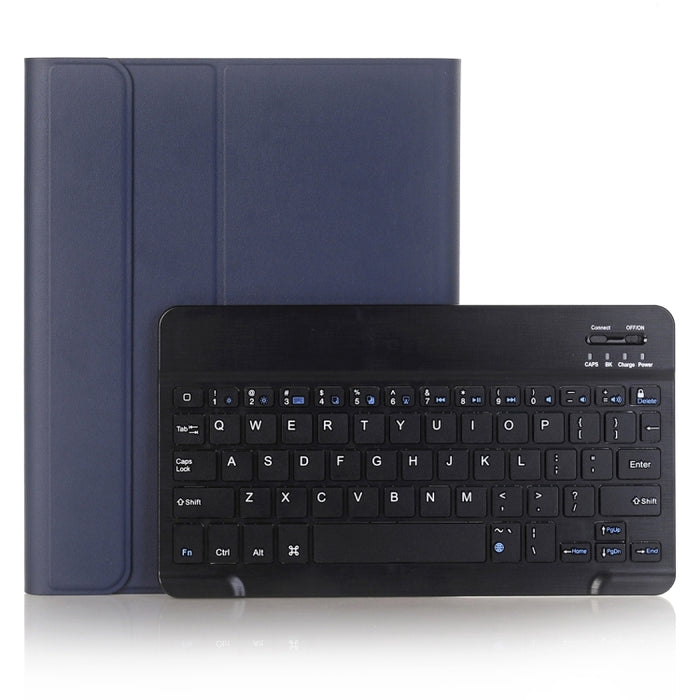A102B para iPad 10,2 pulgadas 2019 Funda de cuero para tableta con teclado Bluetooth desmontable ultrafina con soporte y función de ranura para bolígrafo