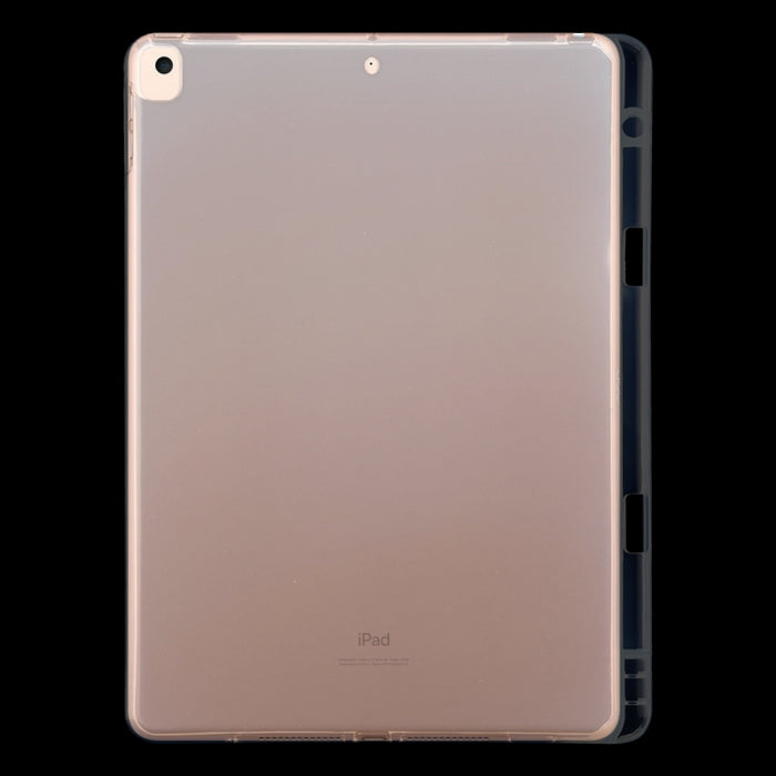 Para iPad 10.2 / iPad Pro 10.5 (2017) Funda protectora transparente a prueba de golpes de 3 mm con ranura para bolígrafo