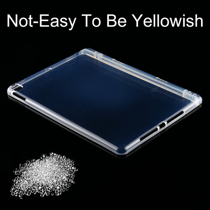 Para iPad 10.2 / iPad Pro 10.5 (2017) Funda protectora transparente a prueba de golpes de 3 mm con ranura para bolígrafo