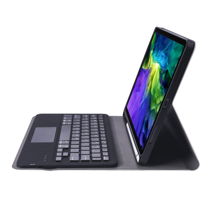 A11B-A 2020 Funda ultrafina para tableta con teclado Bluetooth desmontable ABS para iPad Pro de 11 pulgadas (2020), con panel táctil, ranura para bolígrafo y soporte
