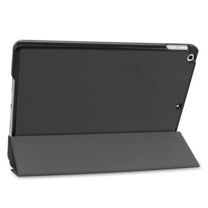 Para iPad 10.2 Custer Texture Funda de cuero PU inteligente con tapa horizontal con función de suspensión / activación y soporte plegable triple