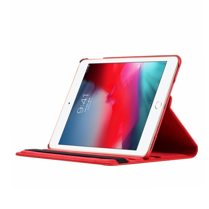 Funda de cuero con rotación horizontal de 360 grados y textura de Litchi para iPad Mini 2019, con soporte y función de suspensión/activación