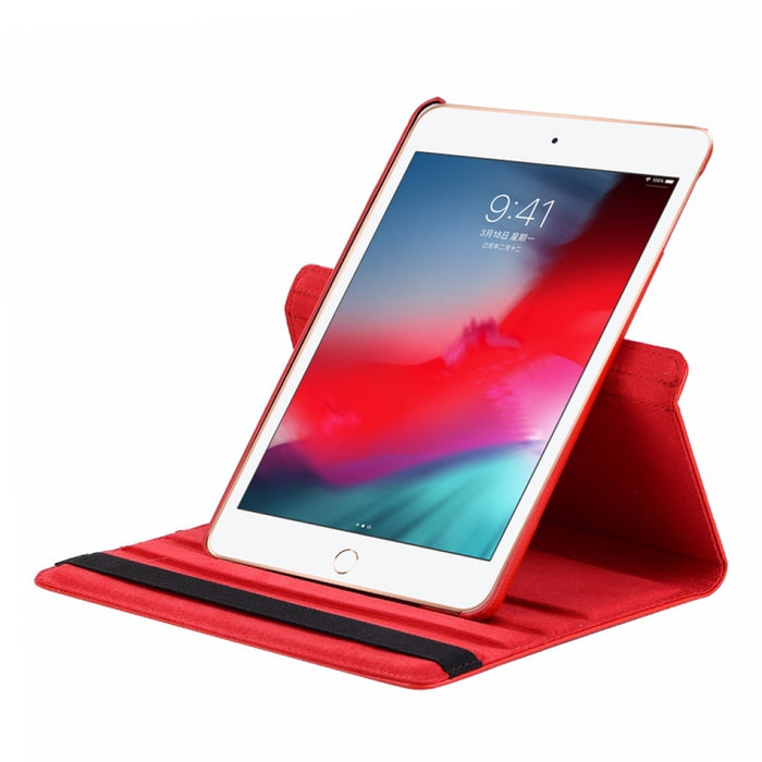Funda de cuero con rotación horizontal de 360 grados y textura de Litchi para iPad Mini 2019, con soporte y función de suspensión/activación