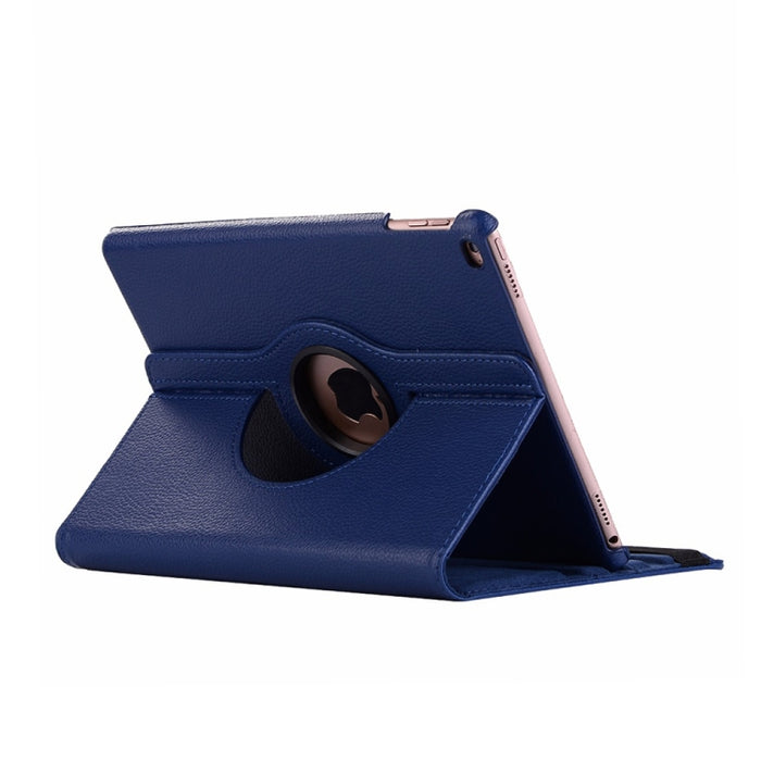 Funda de cuero con rotación horizontal de 360 grados y textura de Litchi para iPad Mini 2019, con soporte y función de suspensión/activación