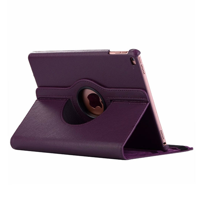 Funda de cuero con rotación horizontal de 360 grados y textura de Litchi para iPad Mini 2019, con soporte y función de suspensión/activación
