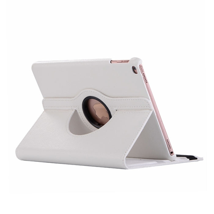 Funda de cuero con rotación horizontal de 360 grados y textura de Litchi para iPad Mini 2019, con soporte y función de suspensión/activación