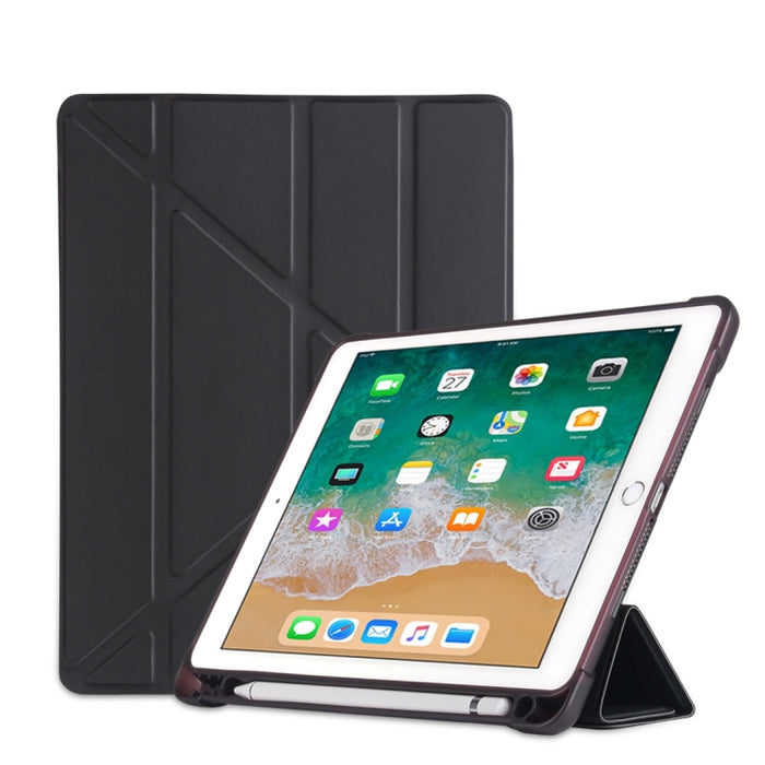 Funda protectora de TPU plegable a prueba de golpes para iPad 9.7 (2018) / 9.7 (2017) / air / air2, con soporte y ranura para bolígrafo