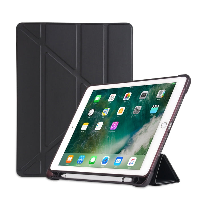 Funda protectora de TPU plegable a prueba de golpes para iPad 9.7 (2018) / 9.7 (2017) / air / air2, con soporte y ranura para bolígrafo