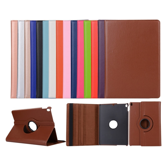Litchi Texture Funda protectora de cuero con tapa horizontal multifunción con giro de 360 grados y soporte para iPad Pro de 10,5 pulgadas / iPad Air (2019)