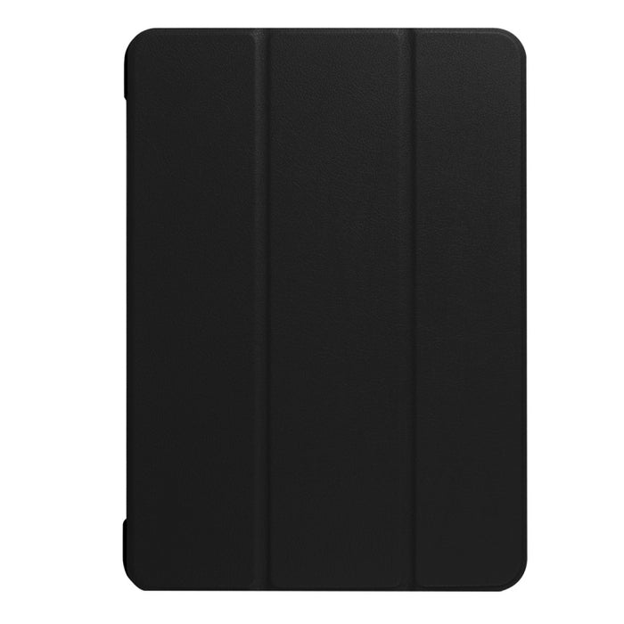 Para iPad Pro 10,5 pulgadas PU Litchi Texture funda inteligente plegable 3 cubierta trasera transparente con soporte