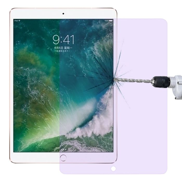 Película de vidrio templado a prueba de explosiones anti-rayos azules de 0,33 mm 9H 2.5D para iPad Air 2019 / Pro 10.5 (2017)