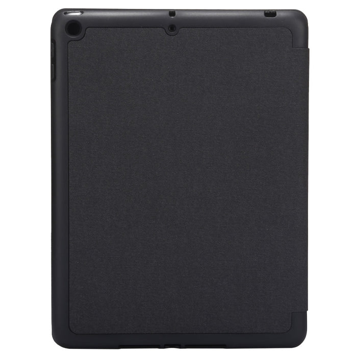 Funda de cuero con tapa horizontal con patrón de textura de tela para iPad Pro de 10,5 pulgadas, con soporte plegable triple y ranuras para bolígrafos